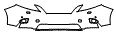 Bumper Kit pattern for the 2012 Lexus RX 350