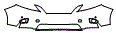 Bumper Kit pattern for the 2012 Lexus RX 350