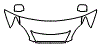 Hood, Fender and Mirror Kit pattern for the 2008 Lexus RX 350