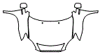 Full Hood, Fender and Mirror Kit pattern for the 2009 Lexus RX 350