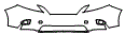 Bumper Kit pattern for the 2012 Lexus RX 350
