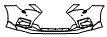 Bumper Kit pattern for the 2025 Lexus RC F