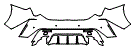 Rear Bumper Kit pattern for the 2025 Lexus RC F