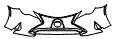 Bumper Kit pattern for the 2025 Lexus RC