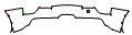 Rear Bumper Kit pattern for the 2012 Lexus LFA