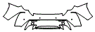 Rear Bumper Kit pattern for the 2015 Lexus RC F