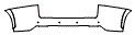 Rear Bumper Kit pattern for the 2021 Lexus NX