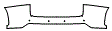 Rear Bumper Kit pattern for the 2015 Lexus NX