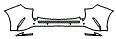 Rear Bumper Kit pattern for the 2026 Lexus NX