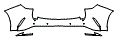 Rear Bumper Kit pattern for the 2026 Lexus NX