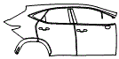 Door and Rear Fender Kit pattern for the 2026 Lexus NX