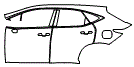 Door and Rear Fender Kit pattern for the 2026 Lexus NX