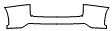 Rear Bumper Kit pattern for the 2015 Lexus NX