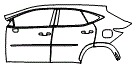 Door and Rear Fender Kit pattern for the 2026 Lexus NX