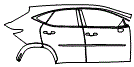 Door and Rear Fender Kit pattern for the 2026 Lexus NX