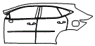Door and Rear Fender Kit pattern for the 2026 Lexus NX