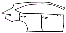 Door and Rear Fender Kit pattern for the 2015 Lexus NX