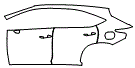 Rear Fender and Door Kit pattern for the 2015 Lexus NX