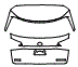 Trunk Lid Kit pattern for the 2015 Lexus NX