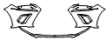 Bumper Kit pattern for the 2018 Lexus NX