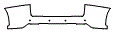 Rear Bumper Kit pattern for the 2018 Lexus NX