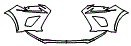 Bumper Kit pattern for the 2021 Lexus NX
