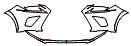 Bumper Kit pattern for the 2021 Lexus NX