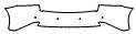 Rear Bumper Kit pattern for the 2019 Lexus IS