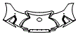 Bumper Kit pattern for the 2023 Lexus IS