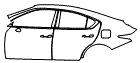 Door and Rear Fender Kit pattern for the 2026 Lexus IS