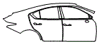 Door and Rear Fender Kit pattern for the 2026 Lexus IS