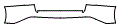 Rear Bumper Kit pattern for the 2023 Lexus IS