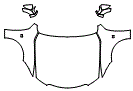Full Hood, Fender and Mirror Kit pattern for the 2023 Lexus IS