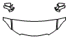 Hood, Fender and Mirror Kit pattern for the 2023 Lexus IS