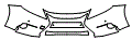 Bumper Kit pattern for the 2014 Lexus ES 300h