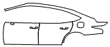 Rear Fender and Door Kit pattern for the 2026 Lexus LS