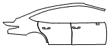 Rear Fender and Door Kit pattern for the 2026 Lexus LS
