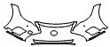 Bumper Kit pattern for the 2026 Lexus LS