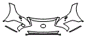 Bumper Kit pattern for the 2022 Lexus LS