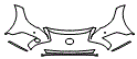 Bumper Kit pattern for the 2022 Lexus LS