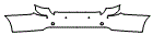 Rear Bumper Kit pattern for the 2008 Lexus LS 460