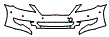 Bumper Kit pattern for the 2011 Lexus LS 460