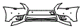 Bumper Kit pattern for the 2017 Lexus LS 460