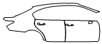 Door and Rear Fender Kit pattern for the 2015 Lexus GS 350