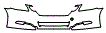 Bumper and Luggage Area Kit pattern for the 2011 Lexus GS 460