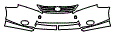 Grille and Bumper Kit pattern for the 2012 Lexus HS 250h
