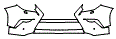 Bumper Kit pattern for the 2014 Lexus GX