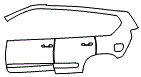 Door and Rear Fender Kit pattern for the 2013 Lexus GX 460