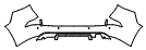 Rear Bumper Kit pattern for the 2014 Lexus GX