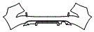 Rear Bumper Kit pattern for the 2014 Lexus GX
